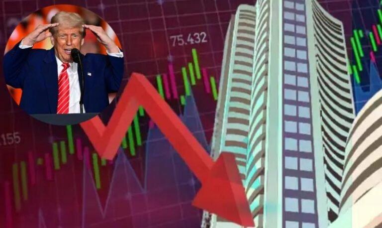 500% टैरिफ की धमकी के बाद लाल हुआ भारतीय शेयर बाजार, सेंसेक्स में 780 अंक तो निफ्टी-50 में आई इतनी गिरावट